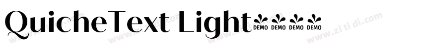 QuicheText Light字体转换